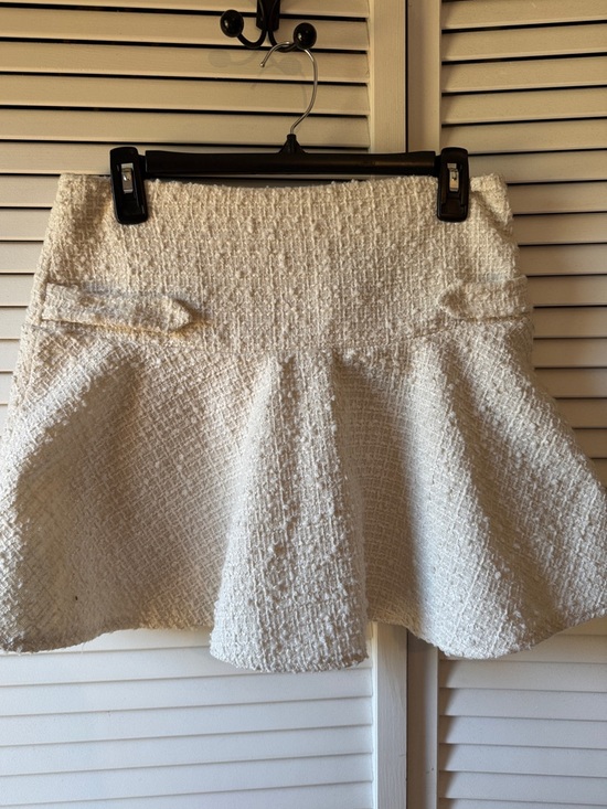 H&M Dresses & Skirts - H&M Cream Tweed Flared Mini Skirt